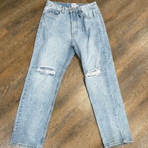Princess Polly jeans new Light Blue Distressed Jeans